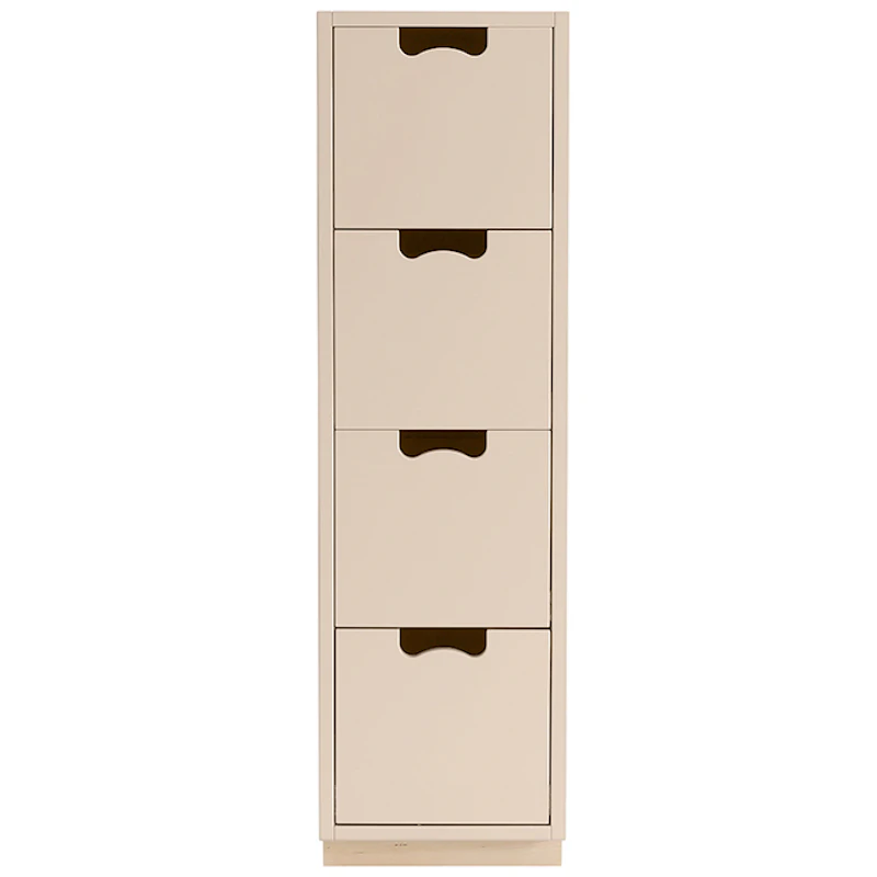 Snö J4 Chest Of Drawers Char Grey, Base Oak