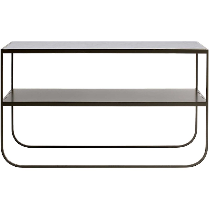 Tati Console 120 Carrara Marble Char