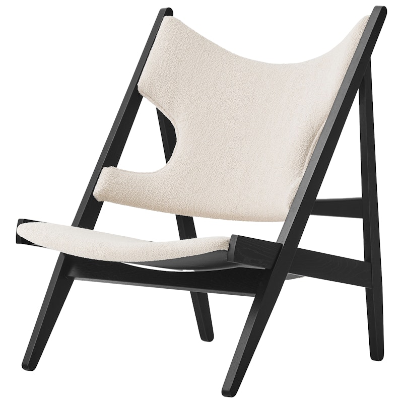Knitting Lounge Chair, Everyday Icons, Black Oak / Barnum Bouclé 24