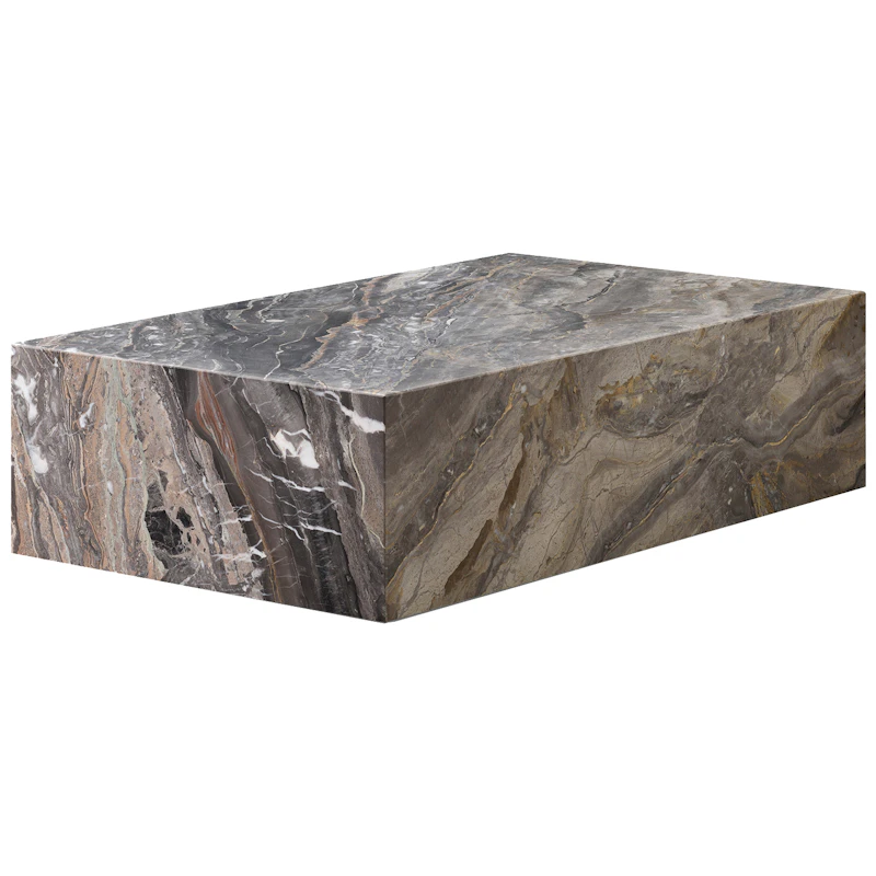 Plinth Coffee Table 100x60 cm, Grey Galaxy