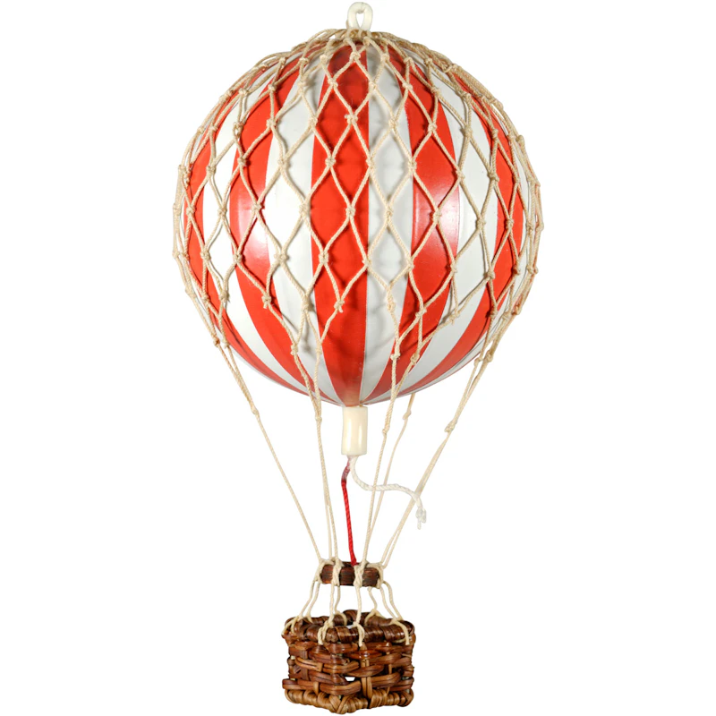 Floating The Skies Air Balloon 13x8.5 cm, Red / White