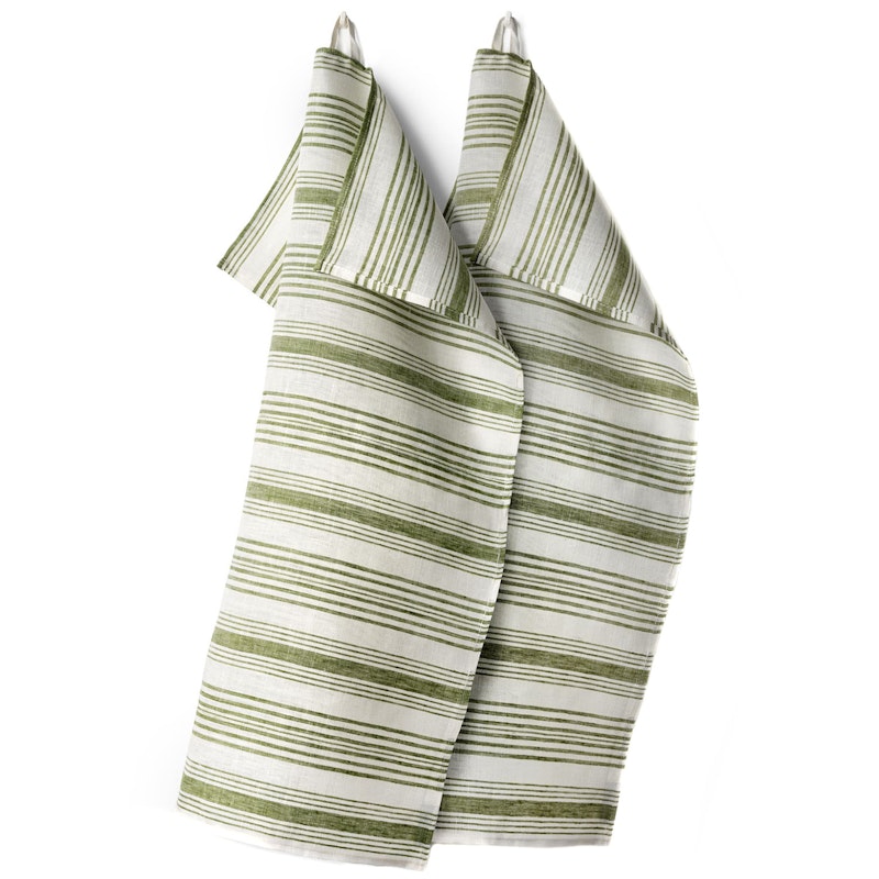 Gästabud Towel Linen 50x70 cm 2-pack, Green