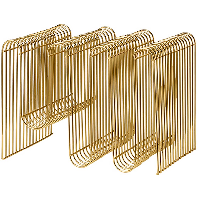 Curva Zeitungsständer, Gold