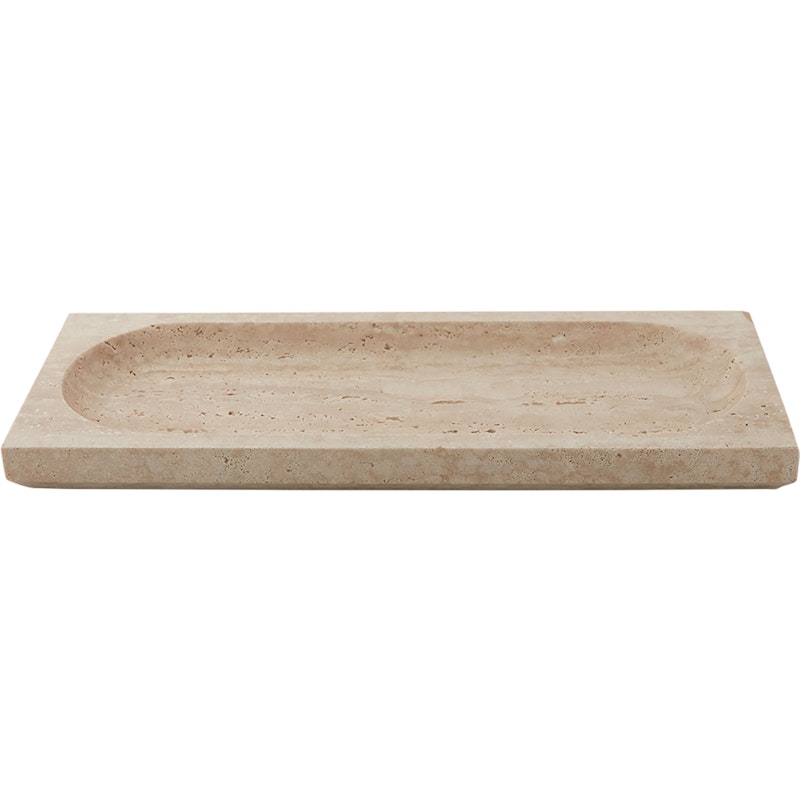 REGINA dish travertine, L40xW16x3cm