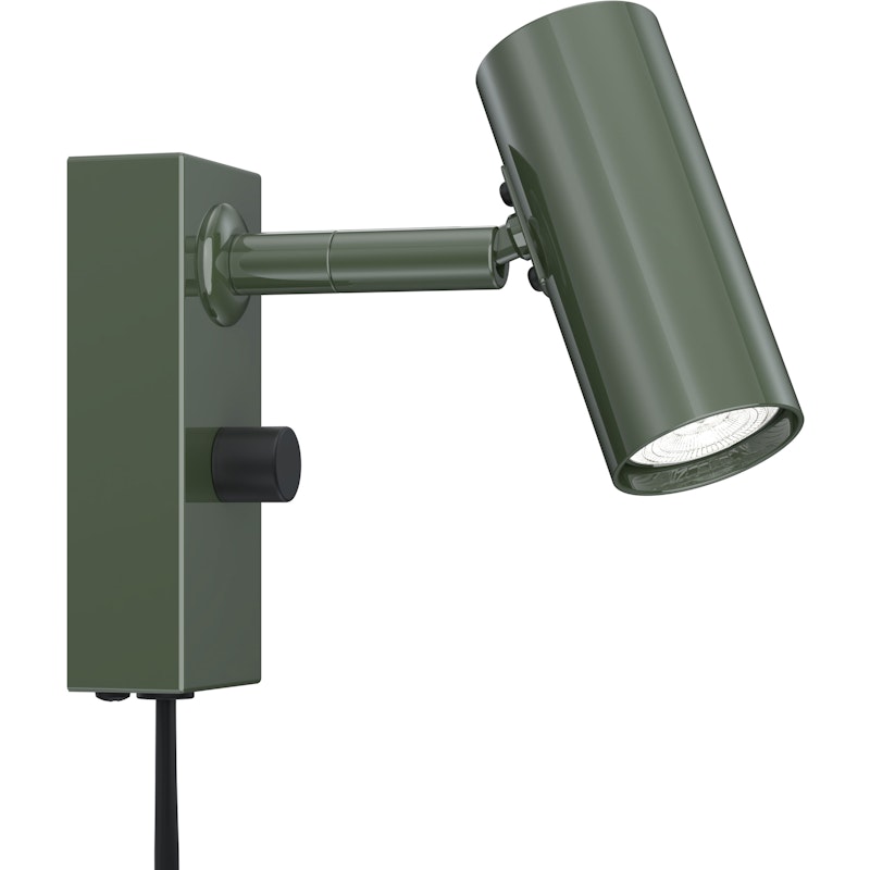 Cato Wall Lamp, Forest Green / Matte Black
