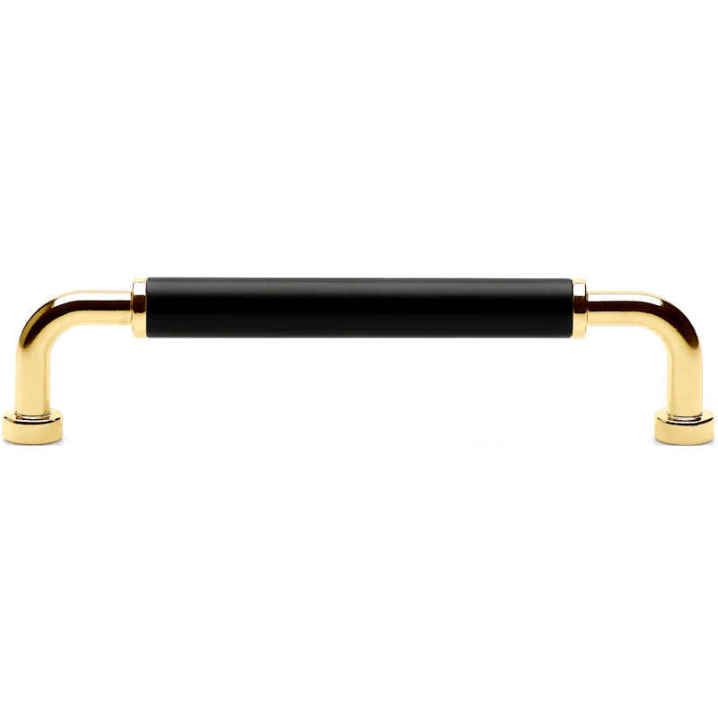 Brohult M Handle CC 128 mm, Polished Brass/Black