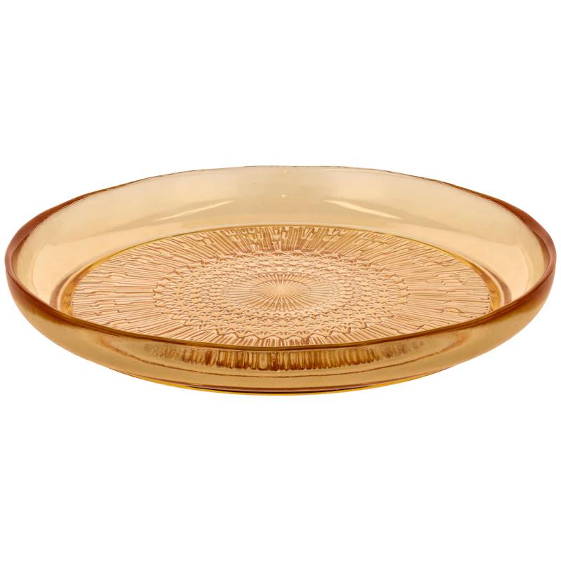 Kusintha Plate 25 cm, Amber