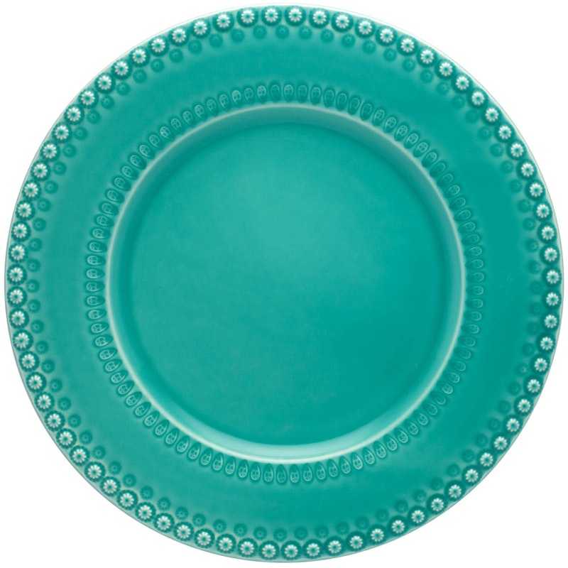 Fantasy Serving Plate Ø34 cm, Turquoise