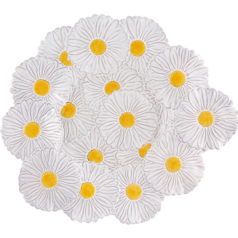 Maria Flor Plate 47 cm, White