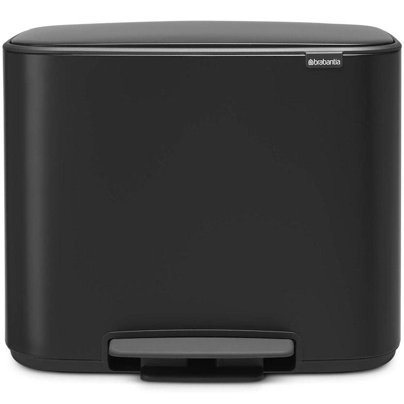Bo Pedal Bin 3 x 11L, Matte Black