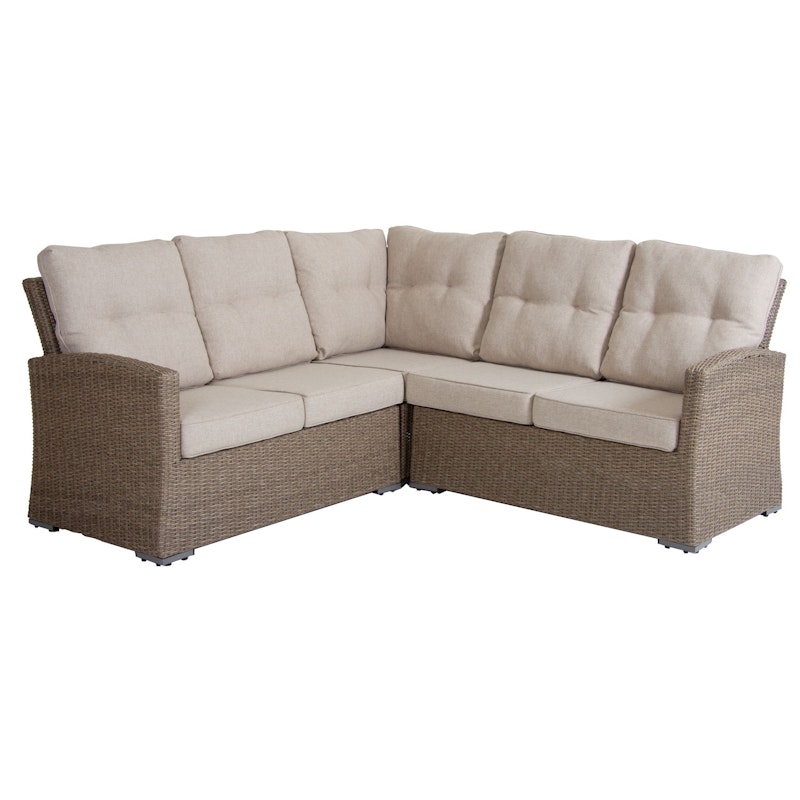 Ashfield Corner Sofa with Cushion, Beige