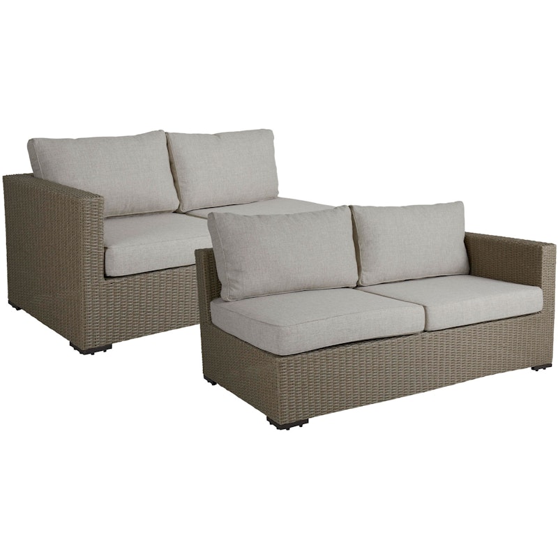 Funkia Modulsofa Endstücke 2-er Set, Beige/Sand