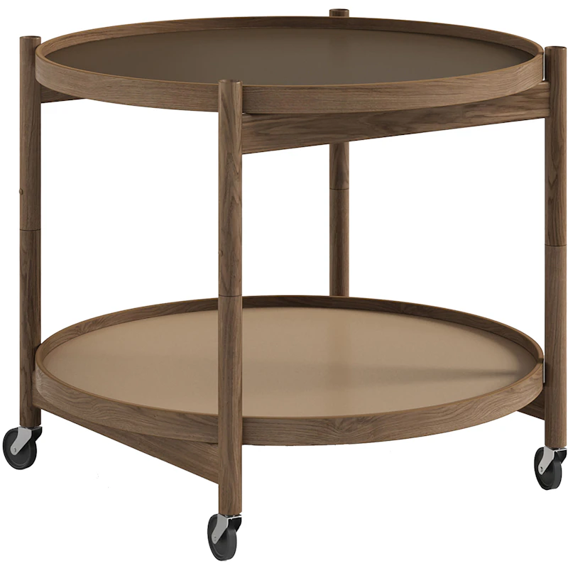 Bølling Tray Table Ø60 cm, Fumed Oak / Earth