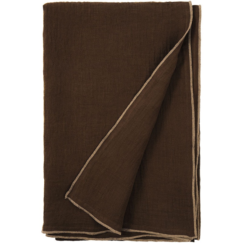 Evy Bedspread 260x260 cm, Dark Brown