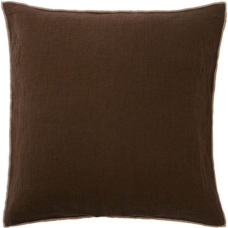 Evy Cushion Cover 50x50 cm, Dark Brown