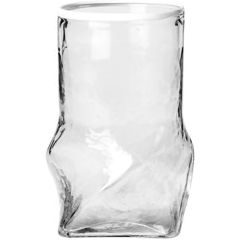 Ellen Vase, Transparent / Weiß