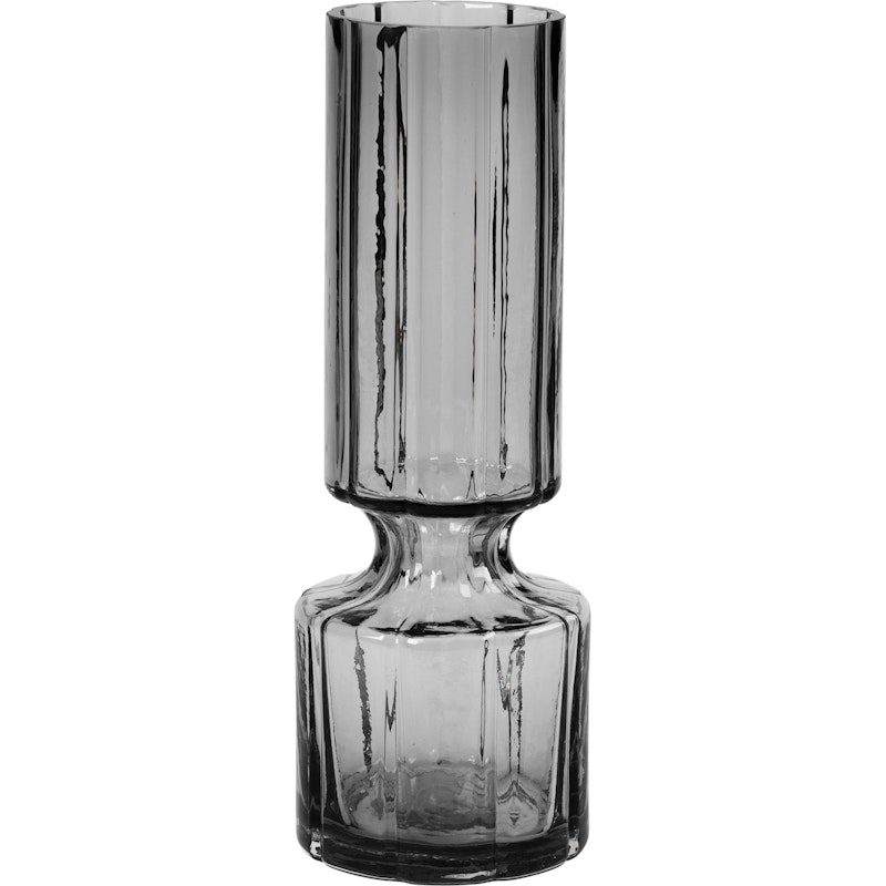 Hyacint Vase Mundgeblasenes Glas 28,3 cm, Smoked Pearl