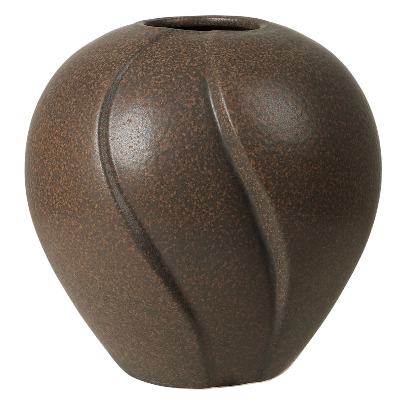 Leda Vase Antikbraun, 25 cm