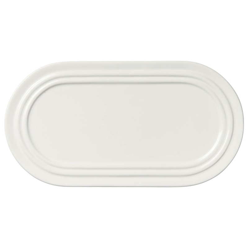 Stevns Ovaler Teller Chalk White, 27,5 cm