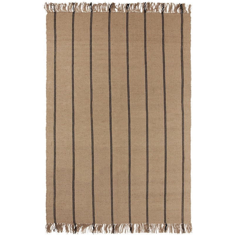 Yuki Jute Rug 140x200 cm, Black / Natural