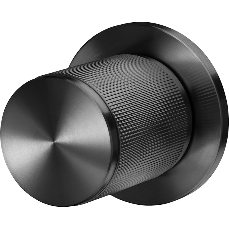 Door Knob Double Sided Linear, Gun Metal