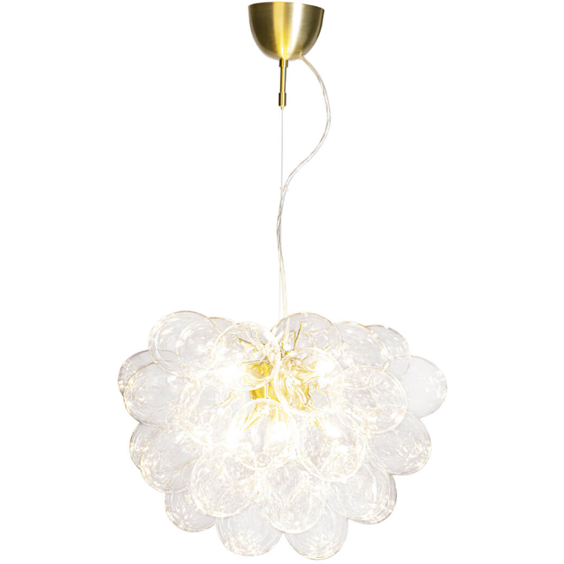 Gross Pendant 50 cm, Clear / Brass