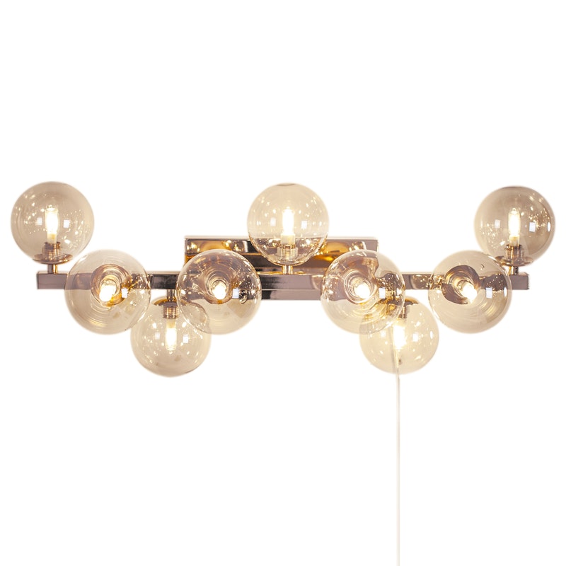 Splendor Wall light, Gold / Amber