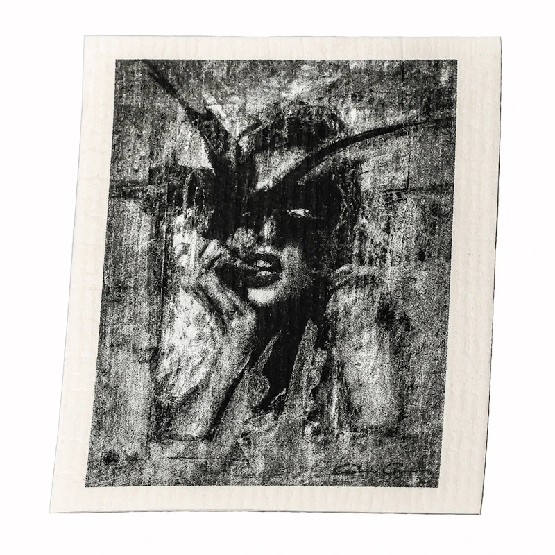 Looking For You Dishcloth, White