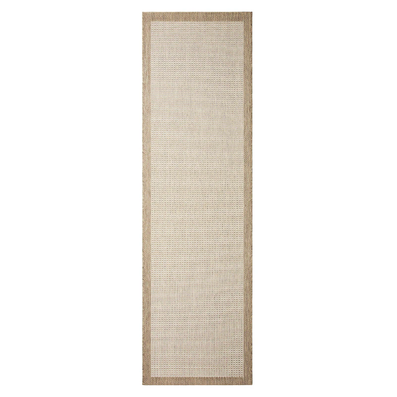 Bahar Outdoor Rug Beige/Off-white, 80x250 cm