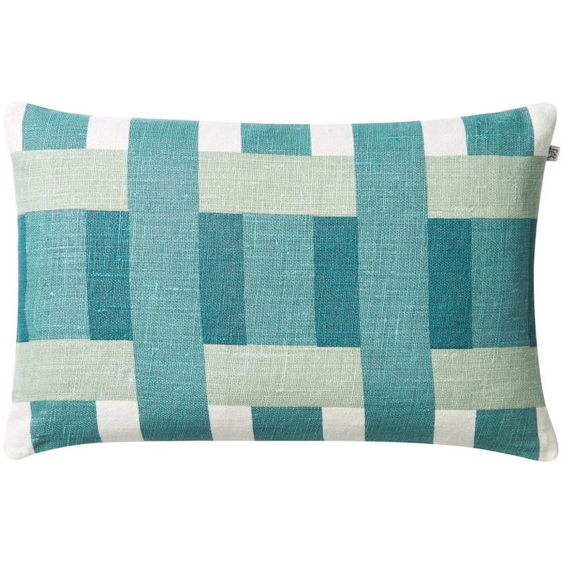 Benaras Cushion Cover 50x50 cm, Aqua / Sky Blue