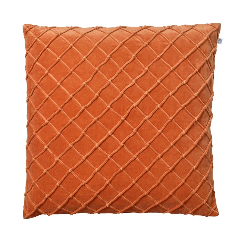 Deva Velvet Kissenbezug 50x50cm, Orange