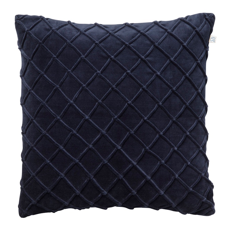 Deva Velvet Kissenbezug 60x60cm, Navy