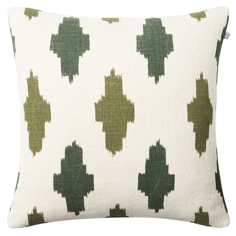 Ikat Agra Kissenbezug 50x50 cm, Grün/Cactus Green