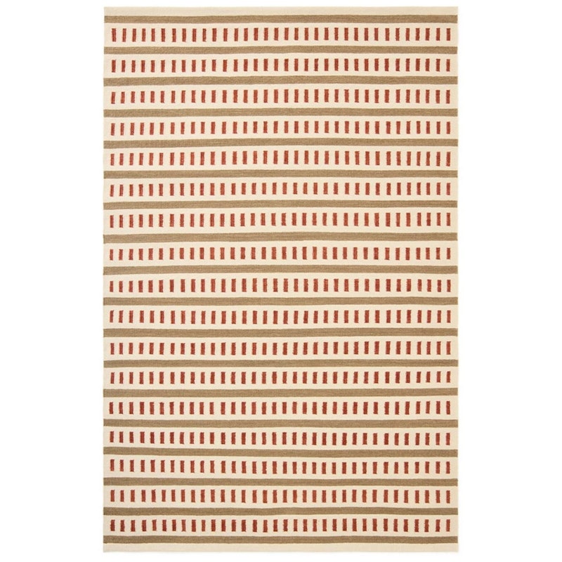 Ladakh Wool Rug 180x270 cm, Beige / Rust