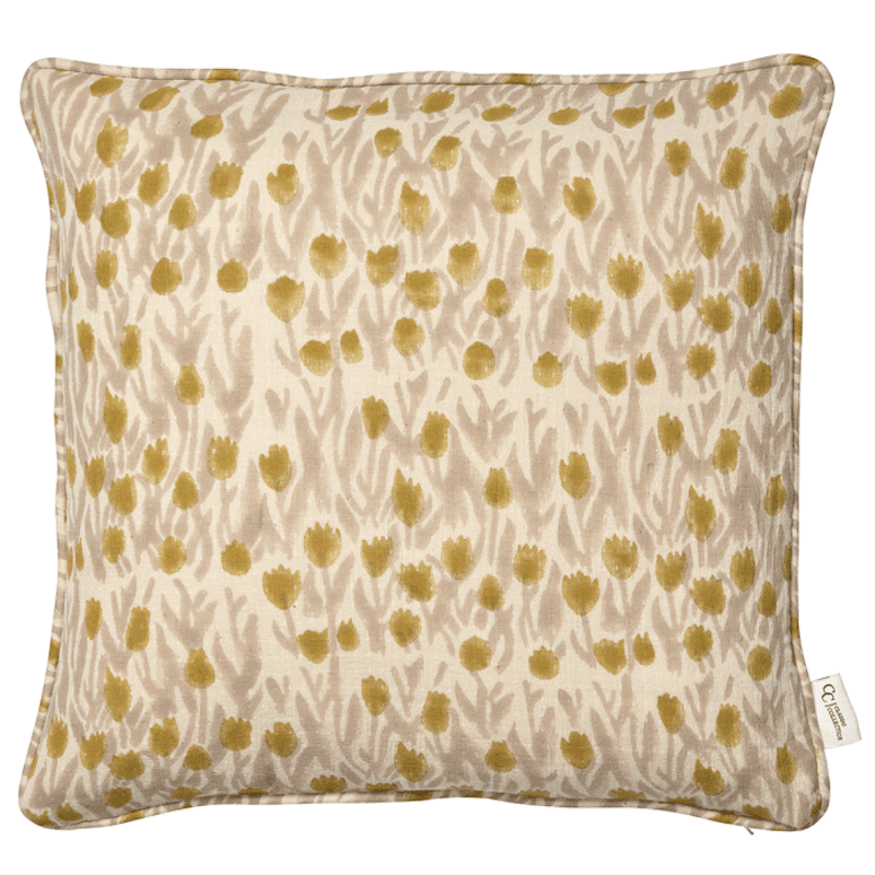 Tulip Cushion Cover 50x50 cm, Yellow