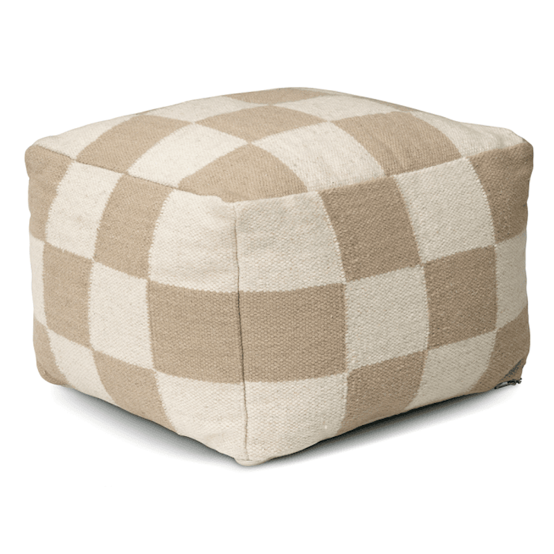 Square Pouf 50x50 cm, Beige