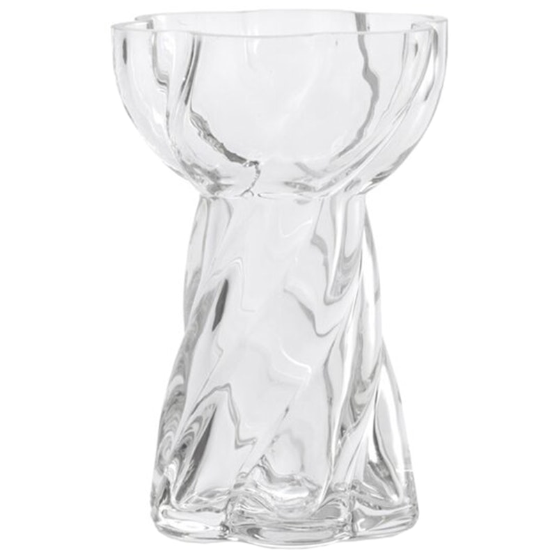 Twist Bulb Vase 12.8 cm, Clear