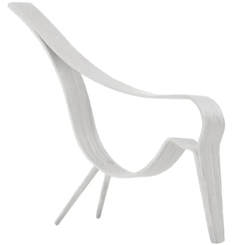 Woody Bird Decoration Medium, White