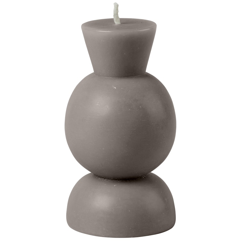 Candleholder Kerze S, Dark Taupe