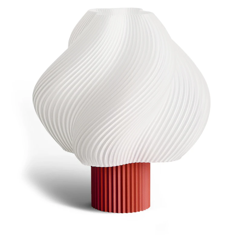 Soft serve lamp Portable Table Lamp, Rhubarb