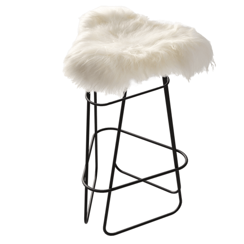 Iceland Barstool 65 cm, Black / Wild White