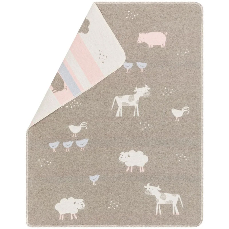Juwel Baby Blanket 70x90 cm Farm Animals, Smoke