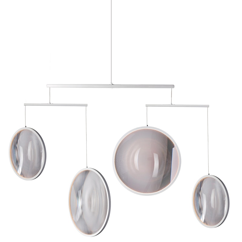 Focus X4 Chandelier, Matte White