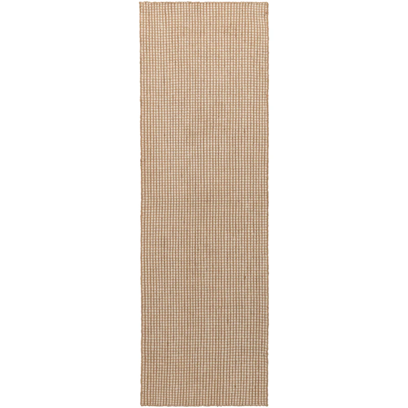 Dotted Wool Rug Natural, 75x250 cm