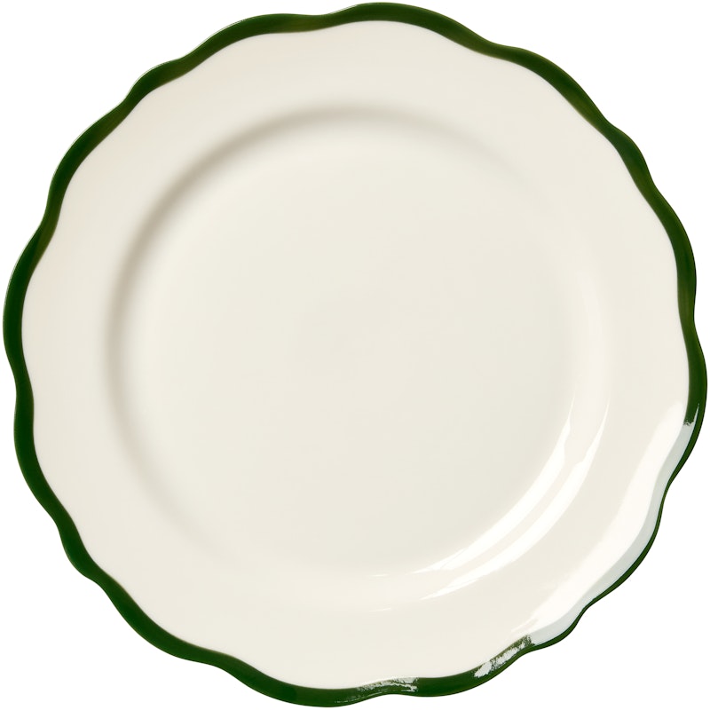 Fleur Side Plate 21 cm, Dark Green
