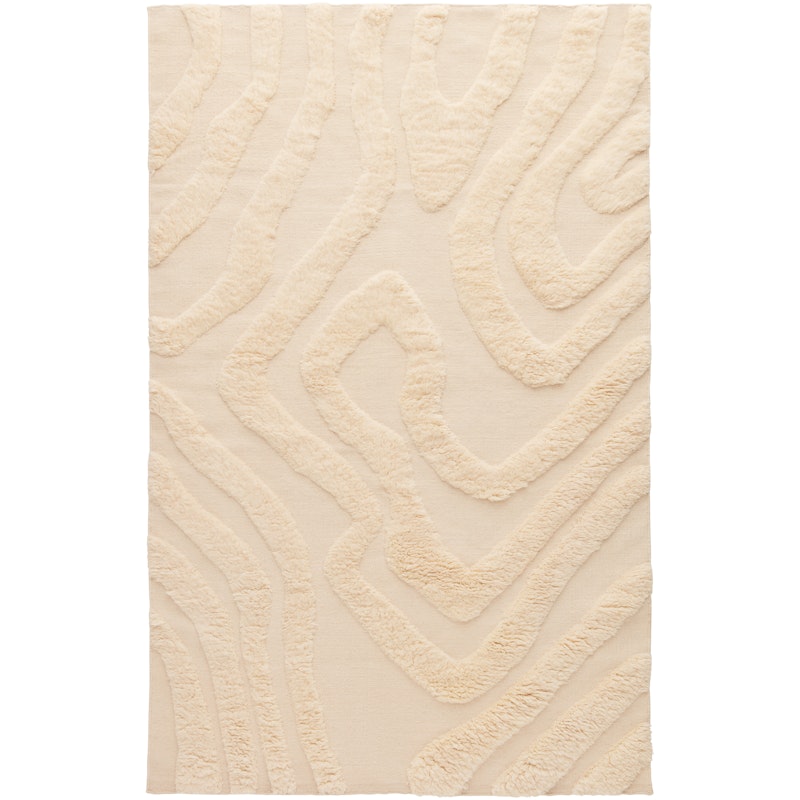 Flow Wool Rug 250x350 cm, Off-white