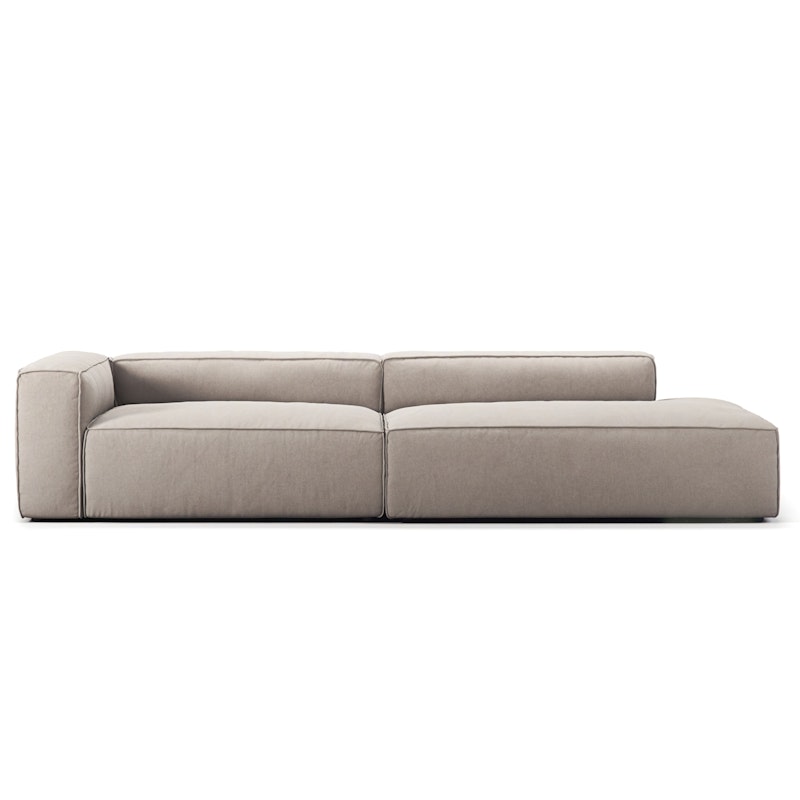 Grand 3 Seater Sofa open end Right, Sandshell Beige