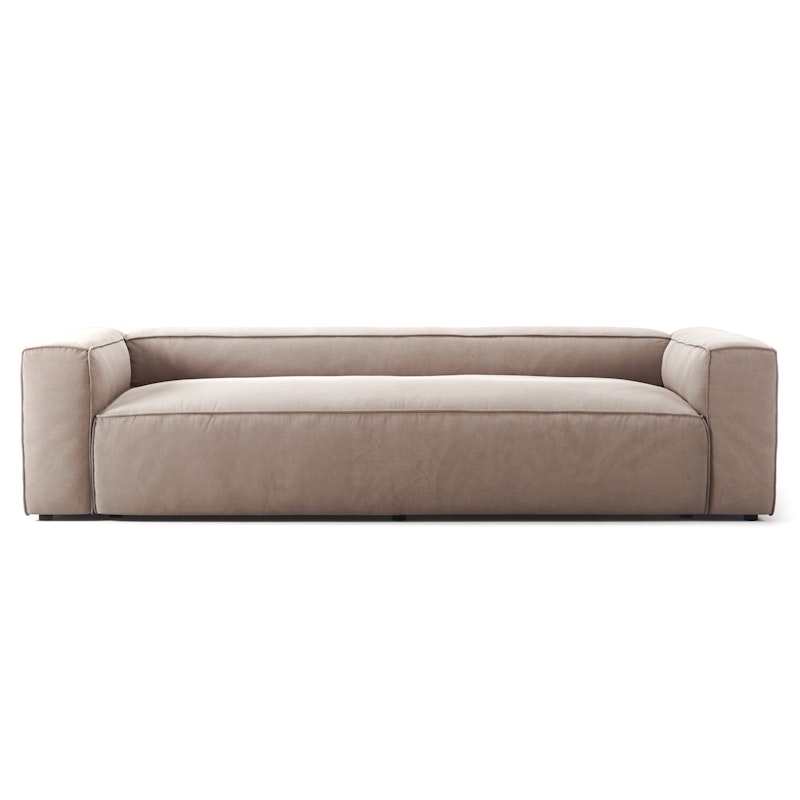 Grand 3-Sitzer-Sofa Samt, Dusk Beige