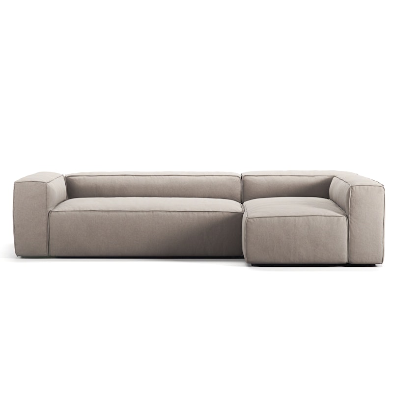 Grand 4-Sitzer-Sofa Liege Rechts, Sandshell Beige