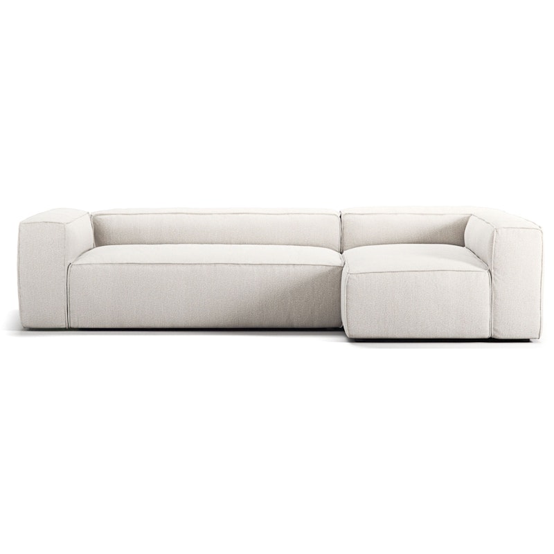 Grand 4-Sitzer-Sofa Liege Rechts, Steam White